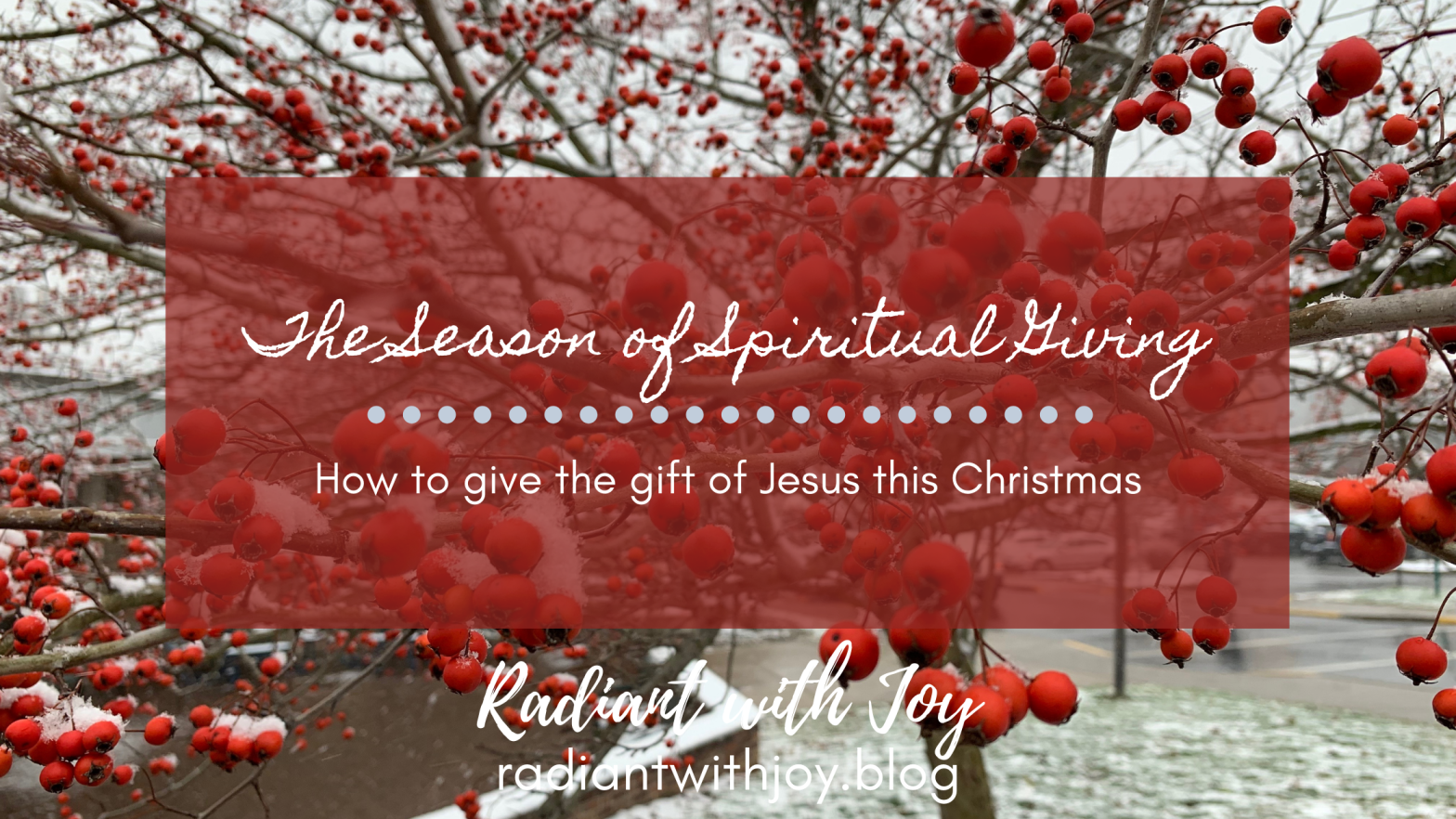 The Season of Spiritual Giving